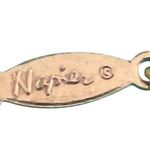 Vintage Napier Black Gold Beaded Collar Necklace Choker Spring Ring Clasp 17" Photo 3