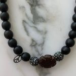 Fern Freeman Long Beaded Necklace Brown Photo 2