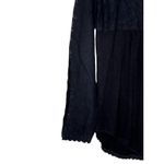 Ivy Jane Women Top Tunic Baby Doll Floral Lace Long Sleeve Ruffles Black XS Photo 7