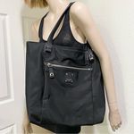 Henri Bendel Black Jetsetter Nylon Zip Top Large Tote Bag Photo 0