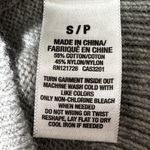 Aeropostale  Women’s Sweater Small Gray Ruffle Knit Long Sleeve Pullover Cotton B Photo 5