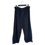 Bryn Walker Campa Cotton Cauze Gauzy Black Wide Leg Flowy Crop Jogger Pants XL Photo 5