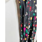 Ralph Lauren POLO  Black Floral 100% Silk Nime Midi Dress Size 8 Photo 14