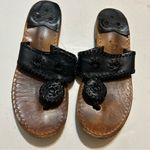 Jack Rogers   Black and Brown Leather Women's Sandals size 7 Photo 1