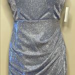 Midnight Doll  Blue w/ Glitter Mini Cocktail Dress Size 13 Photo 2
