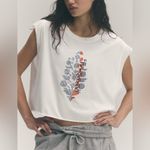 Free People NWT FP Movement Inspire Logo Tank - white buti logo combo - Medium Photo 3