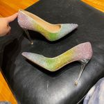 mix no. 6 Stilettos Crystal Embellished Rhinestone Pumps Ombre Pastel Rainbow π Shadow Clear Heel Pride Photo 1