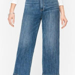 Talbots  Jeans Womens‎ 4 Wide Leg Crop Med Dark Wash Baggy Loose Stretch Denim Photo 0