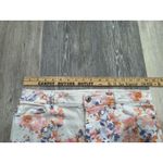 J Jill Jjill Floral Flowers Denim Jean Shorts Jorts Size 10 32 10"‎ Inch Inseam Photo 5