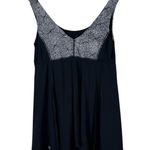 Lululemon Wrapper's Delight Tank Top Womens 8 Black Petal Ghost Mesh Athleisure Photo 4