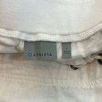 Athleta  White Linen Pull On Mini Skirt Size‎ 4 Photo 5