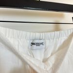 Princess Polly  Parklea High Waist Linen Blend Drawstring Pants in White US 2 Photo 4