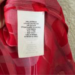 Alice + Olivia Edyth Red & Black Plaid Blouse Top Size Large Photo 4