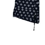Gap  Women Shorts Linen Casual Drawstring Waist Diamond‎ Pattern Black Size 4 NWT Photo 3