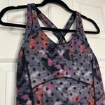 Lululemon Kanto Catch Me Tank Top Polka Dot Size 8 Windy Blooms Regal Plum Soft Photo 4