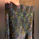 CAbi Elegant Multicolor Dress sheer sleeves square neckline party event flowy Photo 10