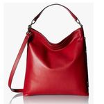 Rebecca Minkoff Red Leather Rochelle Hobo Convertible Satchel or Shoulder Bag Photo 0