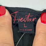 Fiestar ‎ BODYCON RUCHED DRESSS FRONT W/HOOK & CLOSURE SZ L BLACK NEW Photo 4