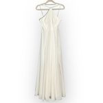 Lulus  Absolutely Breathtaking Halter Gown Women's XS Off White Maxi Sleeveless Photo 6
