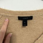 J.Crew V Neck Tan Sweater Size Medium Photo 4