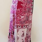 BCBGMAXAZRIA y2k aesthetic paisley nylon mesh midi skirt size small Photo 2