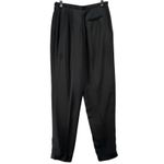 Bern & Mort Pants Womens 6 Black Pleated High Waist Tapered Dress Trouser Office Photo 1