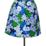 Carven‎ Jaquard Floral Mod Mini 34 Blue Photo 0