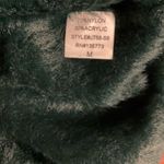 Olivaceous  Teal Fuzzy Crop Top Photo 2