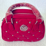 Badgley Mischka STUDIO CROSSBODY DOME WITH STUDS RED $99 MSRP NWT Photo 0