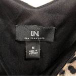 I.N. San Francisco NEW I.N. Leopard Print Strappy Sleeveless Party Handkerchief Hem Wrap Dress Photo 4
