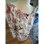 Indulge  FLORAL OFF SHOULDER BLOUSEN LINED PLUS SIZE WOMENS 3X Photo 4