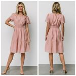 Baltic Born Blush Short Sleeve Dita Mini Dress Photo 1