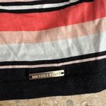 Michael Kors Striped Bell Sleeve Top Blouse Shirt Size L Excellent condition. Photo 2