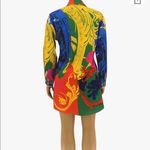 Womens S shirt Floral Print Button Collar Long Shirt Photo 3