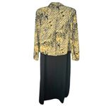 American Vintage Vintage K Studio Animal Print Black + Gold Maxi Dress & Jacket Set β Size 12 Photo 7