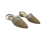 Nantucket Sole Shoes Women 6.5 Tan Suede Leather Pointed Toe Slingback Flats Photo 5
