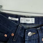 Mango Womens Havana Straight Leg Jeans Sz 1 Dark Wash Button Fly Raw Hem Photo 9