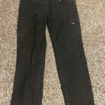 Eileen Fisher Eileen‎ Fisher Cargo Pants Zipper Pockets Black Denim Size 8 Photo 0