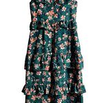 Tularosa  Kelly Green Floral Lily Dress size M C6 Photo 4