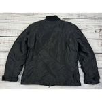 VTG Versace‎ Jeans Couture Black Puffer Jacker Belted Cuff Buckled Sz M Biker Size M Photo 5