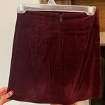 Altar'd State Maroon Corduroy Skirt Photo 2