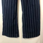 Ralph Lauren Lauren Dark Blue & White Stripe Wide Leg Denim Jeans 4 Photo 4