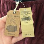 American Eagle NWT  Maroon Lace Off Shoulder Blouse Photo 2