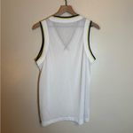 Lululemon V-Neck Mesh Tennis Tank Top
White / Yellow Serpentine / True Navy Photo 3
