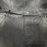 Jaded London NEW  Liberty 2 In 1 Detachable Denim Black Midi Dress Large 12 Goth Photo 10