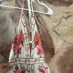 Commense Floral Print Halter Backless Maxi Dress size XS Pink Photo 3