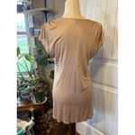 EXPRESS Shimmer Beaded Empire Waist V Neck Short Sleeve Women's Tunic Medium Photo 1