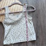 Brandy Melville  dainty‎ floral lace trim tank top Photo 1