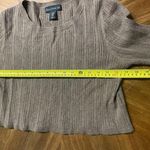 House of Harlow 1960 Brown Ribbed Cropped Long Sleeve Sweater Size XL Soft Photo 4