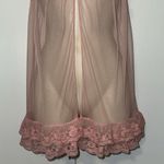 Victoria's Secret Y2K Sheer Lace & Mesh Flyaway Babydoll Slip Women’s L Vintage Photo 2